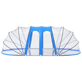 Pool Dome Transparent with blue accents PVC, fibreglass, steel 92796