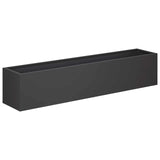 Garden Planter Black 100 x 20 x 20 cm Cold-rolled Steel 8005176