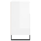 Sideboards 2 pcs High Gloss White Engineered Wood 3190135