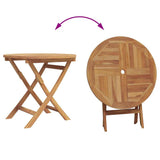 Garden Dining Set 3 pcs Brown Solid teak wood 3385961
