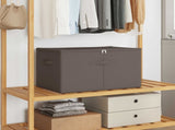 Storage Box 24 pcs Grey 60 x 43 x 35 cm Non-woven fabric 42024635
