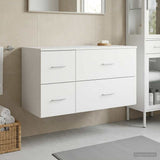 Bathroom Furniture Set 2 pcs White Engineered Wood 3404016