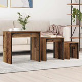 Coffee Table 3 pcs Old Wood Engineered wood 883534