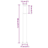 Bollard Lights 3pcs 80 cm Stainless Steel IP44 4006002
