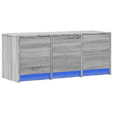 TV Cabinet with LED Grey Sonoma 97x34x40 cm Engineered Wood 852241