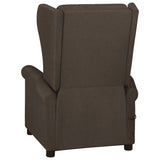 Recliner Chair Dark Brown Fabric 340954
