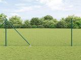 Ground Spike Fence Post 13 pcs Green Powder-Coated Steel 42004247