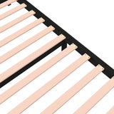 Bed Frame without Mattress Black Solid Wood 140x190 cm 814933