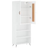 Highboard White 69.5x34x180 cm Engineered Wood 3200041