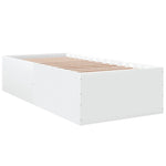 Bed Frame without Mattress White 90x190 cm Single 3280972