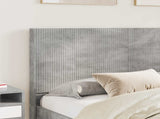 Bed Frame with Storage and Headboard Concrete Grey 140 x 190 cm 3413856