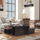 Coffee Tables 2 pcs High Gloss Grey 111.5x50x33 cm Engineered Wood 805578