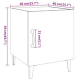 Bedside Cabinets 2 pcs Smoked Oak Engineered Wood 817316