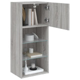 TV Cabinets with LED Lights 2 pcs Grey Sonoma 40.5x30x90 cm 837054