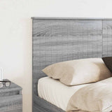 Headboard with Headboard Grey Sonoma 140 cm Engineered wood 887765