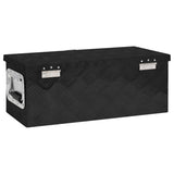 ZNTS Storage Box Black 60x23.5x23 cm Aluminium 152249