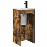 Bathroom Vanity with Sink Smoked Oak 42 x 40 x 84.5 cm 889999