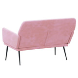 Bench Pink 108x79x79 cm Velvet 351385