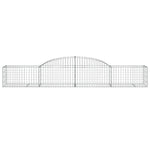 Arched Gabion Baskets 25 pcs 300x50x40/60 cm Galvanised Iron 3146662