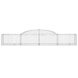Arched Gabion Baskets 25 pcs 300x50x40/60 cm Galvanised Iron 3146662