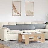 Sofa Pillows 2 pcs Light Grey 200 x 40 cm Fabric 42013868