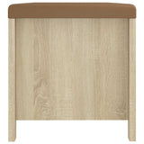 Storage Box with Cushion Sonoma Oak 105x40x45 cm 3279329