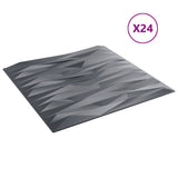 Wall Panels 24 pcs Grey 50x50 cm XPS 6 m Stone 4100078