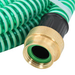 Suction Hose with Brass Connectors Green 1.1" 4 m PVC 151041