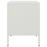 ZNTS Bedside Cabinets 2 pcs White 36x39x50.5 cm Steel 842933