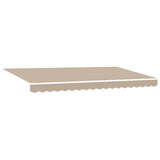 Awning Replacement Fabric Beige 380 x 195 cm Polyester 42000557