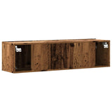 ZNTS Wall Mounted TV Cabinet Old Wood 120x30x30 cm Engineered Wood 856020