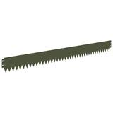 Lawn Edging 50 pcs 103 x 10 cm Steel Olive Green 8008435