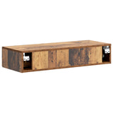 Wall-Mounted Side Table Old Wood 87.5 x 34.5 x 17 cm 897993