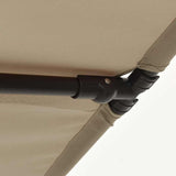 Garden Parasol Taupe Polyester 2x1.5 m Garden Parasol 47339