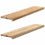 Window Sills 2 pcs Untreated 110x25x2 cm Solid Wood Oak 4009105