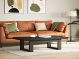 Coffee Table NOAIN Black 119 x 60 x 40 cm Solid Pine Wood 42020913