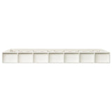 Bed Frame without Mattress White 135x190 cm Double Double Solid Wood 820712