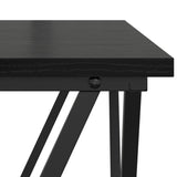 ZNTS Side Tables 2 pcs Black Oak Engineered Wood 868267