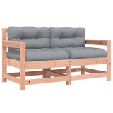 Garden Chairs with Cushions 2 pcs Solid Wood Douglas 825595