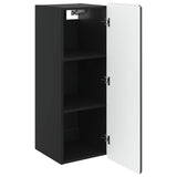 Wall-Mounted Cabinet Black 33 x 34.5 x 94 cm Engineered Wood 898246