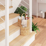 Stair Basket Natural 28 x 26 x 47 cm Water hyacinth 42020152