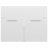 ZNTS Bathroom Furniture Set High Gloss White Engineered Wood 3071321