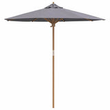 Garden Parasol Dark Grey 217 x 230 cm Bamboo 4108086