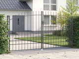 Double Gate with Lock Woerden Grey 299.5 x 249.5 cm Steel 42008849