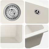 Sink White 370 x 460 mm 80% Quartz and 20% Resin 42028419