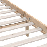 Bed Frame Pine Solid Pinewood Double Durable Bed Frame 810147