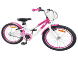 Kids Bike with Training Wheels 18 Inches for 5-7 Years Old Pink 42009595