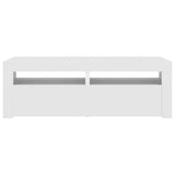 TV Cabinet with LED Lights White 120x35x40 cm 804355