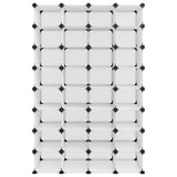 Shoe Rack Transparent 93x36.5x140 cm PP 340559