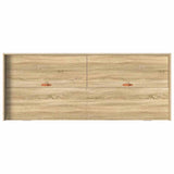 Bed Frame with Headboard Sonoma Oak 75 x 190 cm Engineered Wood 3335255